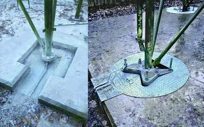 ButterFLI concrete break out kit dealing with overpour.