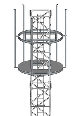 3m headframe mobile phone tower