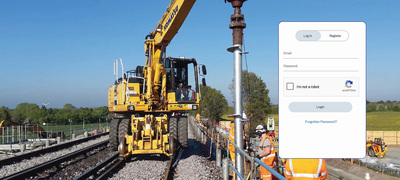 screw piles for rail gantry