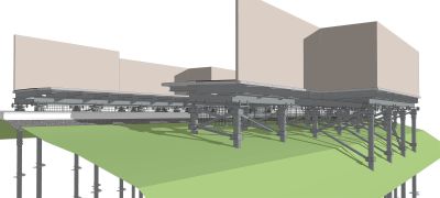 screw piles for station platform