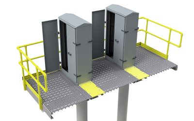 LOC Platform on two screw piles by FLI