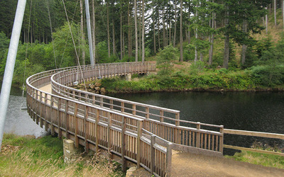 Suspension footbridge by FLI Structures