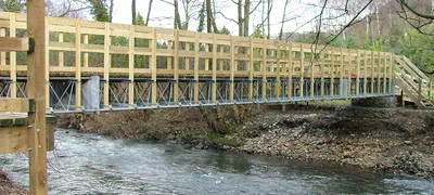 Ranger footbridge for Countryside Commission