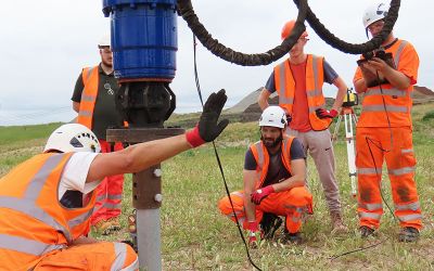 Screw piling training course at FLI Structures
