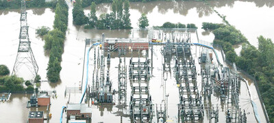 Flooded substation