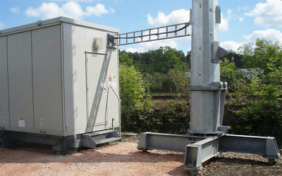 GSMr monopole grillage foundation